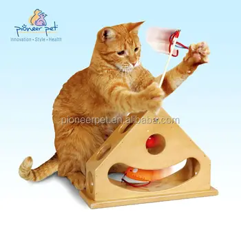 wooden cat toy