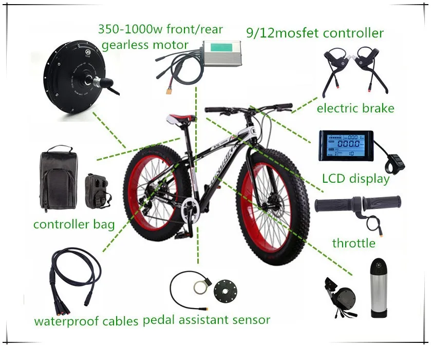 CZJB-205/35 1000w 48v electric bicycle wheel hub motor