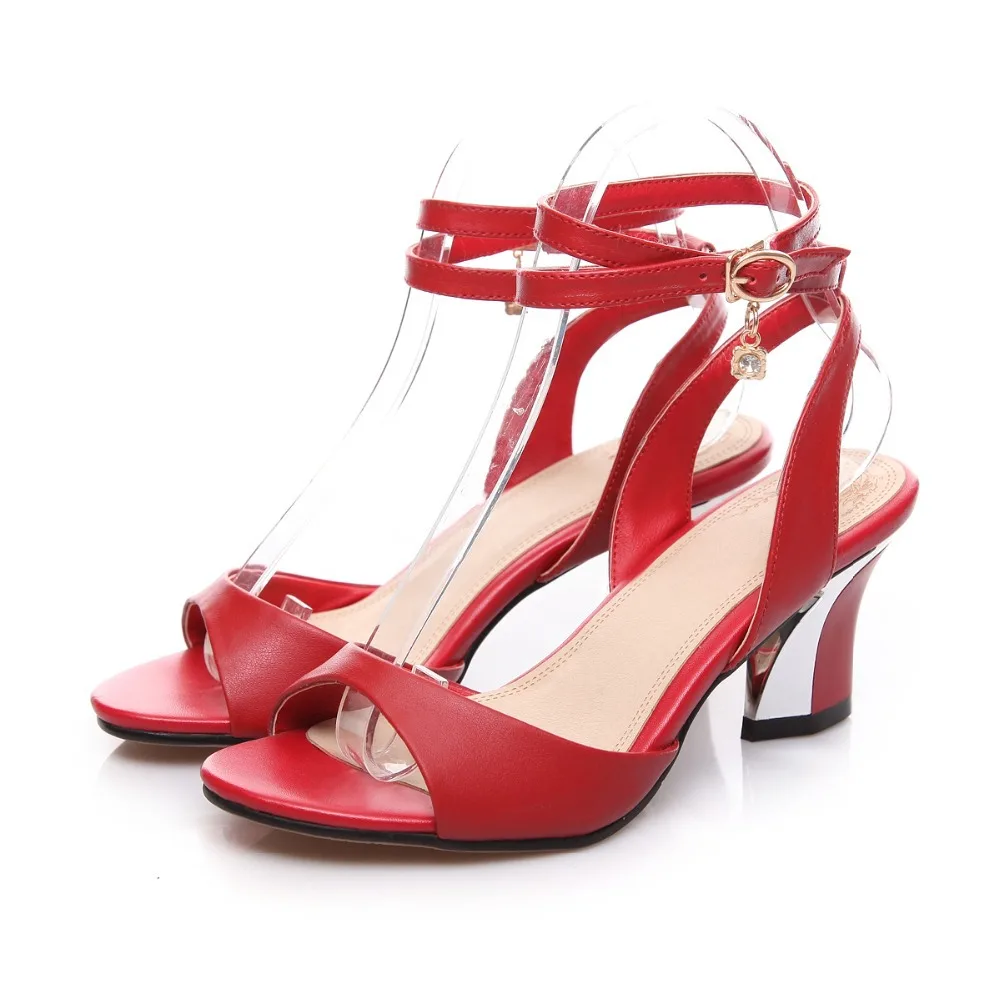 Buy Women high heel red sandals shoes 
