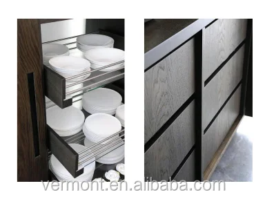 2019 Hangzhou Vermont Deep Color Free Design Pvc Membrane Kitchen