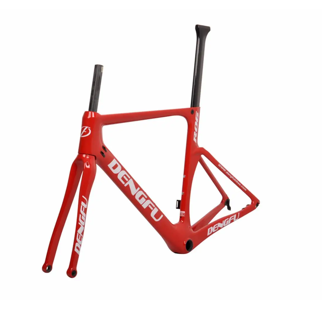 Dengfu Custom Road Bike Disc Aero Carbon Cycling Bicycle Frames Flat