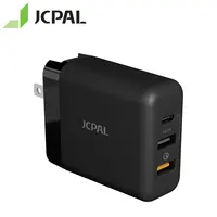 

JCPAL Multiport USB Type-C Travel Charger 30W QC3.0 USB-C PD Charger with Interchangeable Regional Plugs for EU UK AU