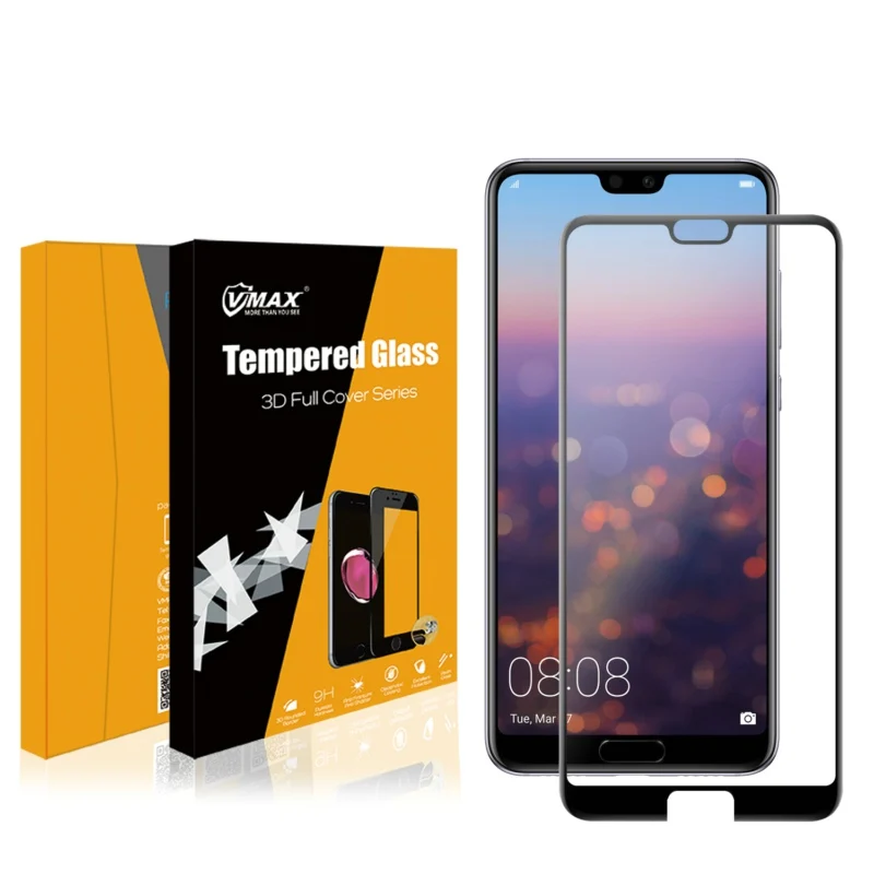 

Brand Dmax 0.33mm Premium Hardness Tempered Glass shock absorption screen guard for huawei P20 Pro, N/a