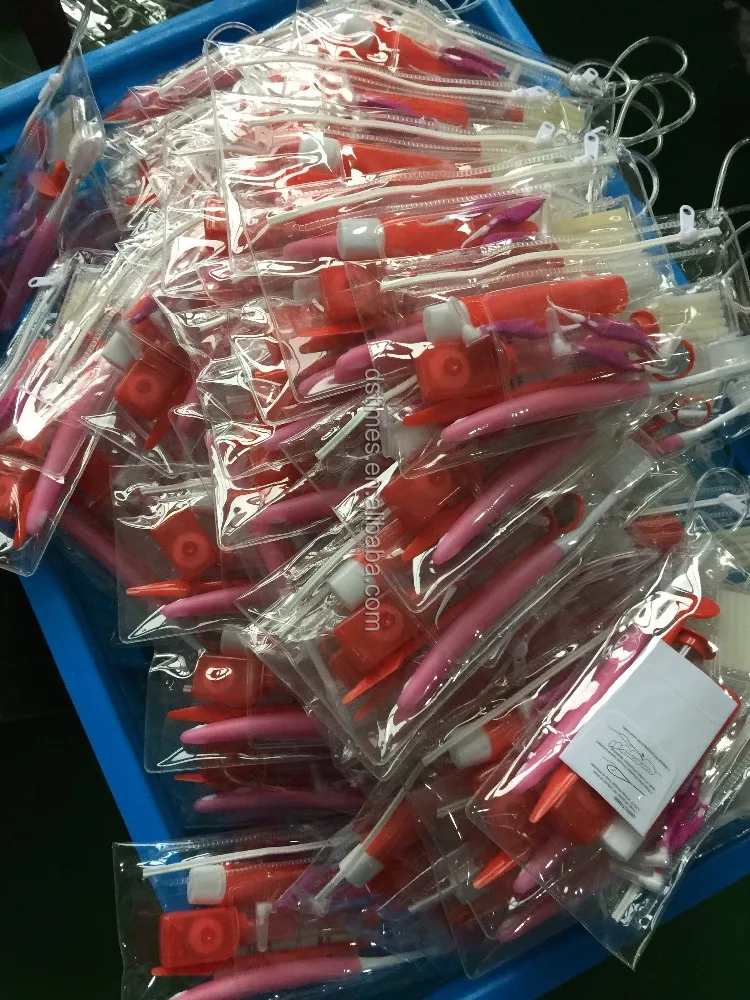 Transparent Pvc Bag Toothbrush With Plastic Cap And Toothpaste Good