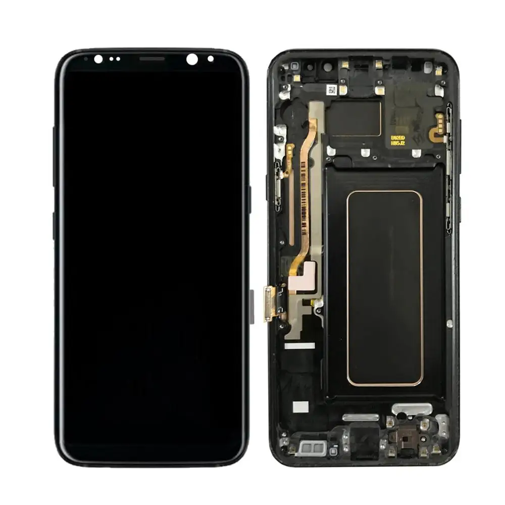 

mobile phone lcd for Samsung Galaxy S8 plus with frame G955, Black/gold/purple/silver/blue/pink