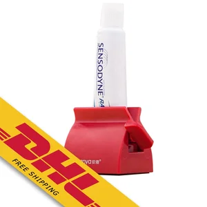 Image of Tube Toothpaste Squeezer Dispenser Toothpaste Seat Holder Stand Multifunction Manual Rotate Bathroom Accessories Sets Products