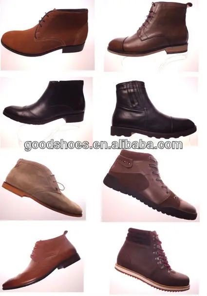 High Neck Leather Shoes For Mens