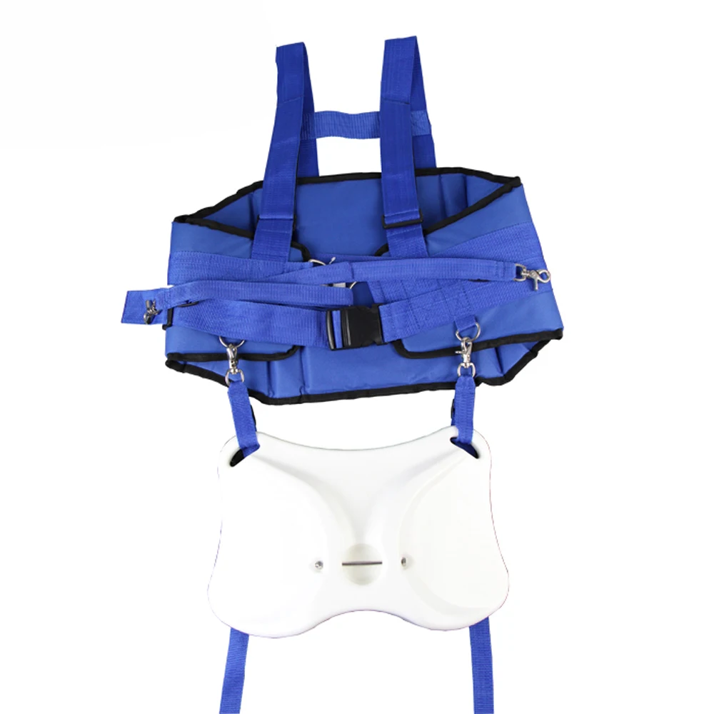 

China made deep sea fishing fighting belt harness set, Waist support: blue fighting belt: white