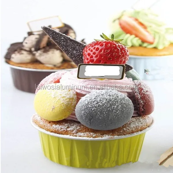 round aluminum foil cups