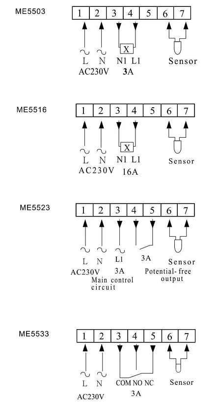 regulador de temperatura mec/ánico con interruptor Termostato para calefacci/ón por suelo radiante y pared est/ándar 230 V Meiqqm termostato universal de ahorro de energ/ía