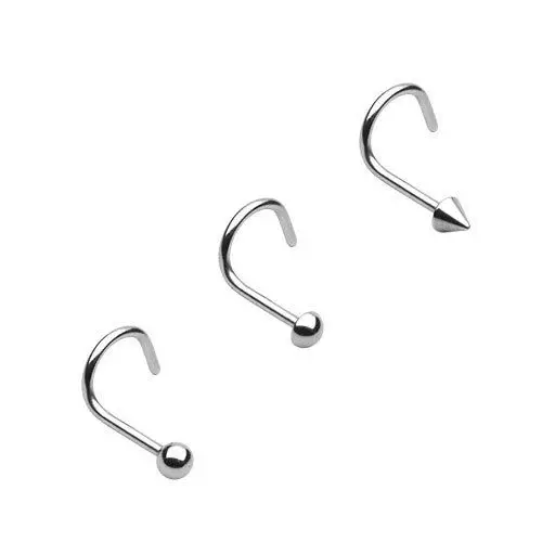 

Wholesale G23 Titanium Flesh Colored Nose Rings, Oxidation coloring