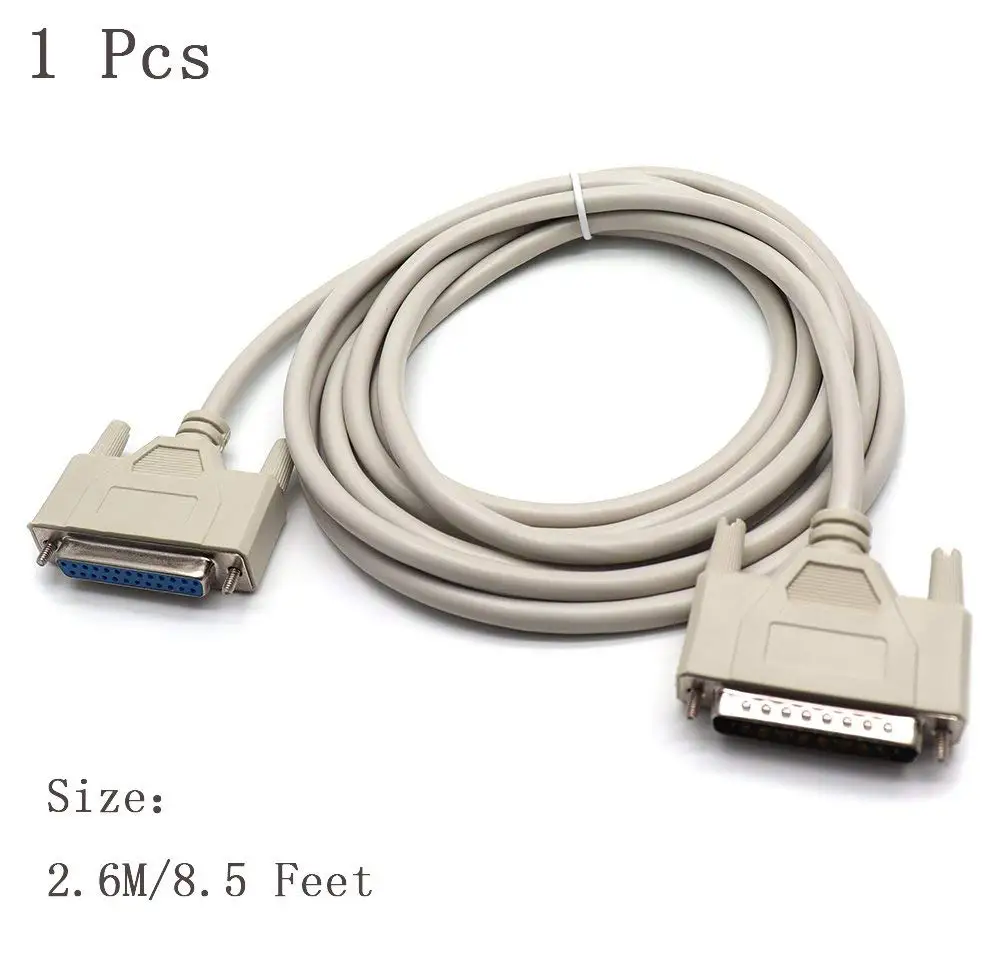 6 Ft 25-Pin DB25 Male to 68-Pin HD68 Male External SCSI Cable SCSI-HD68-DB25-06