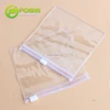 Custom Clear Plastic Zip Pouch Flat Bottom Ziplock Bags For Jewelry/Name Card Packaging