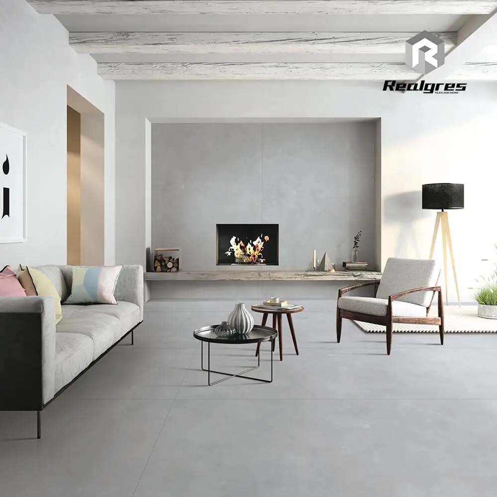 1200x2400 Grey Matt China Slab Ceramic Floor Tiles Big ...