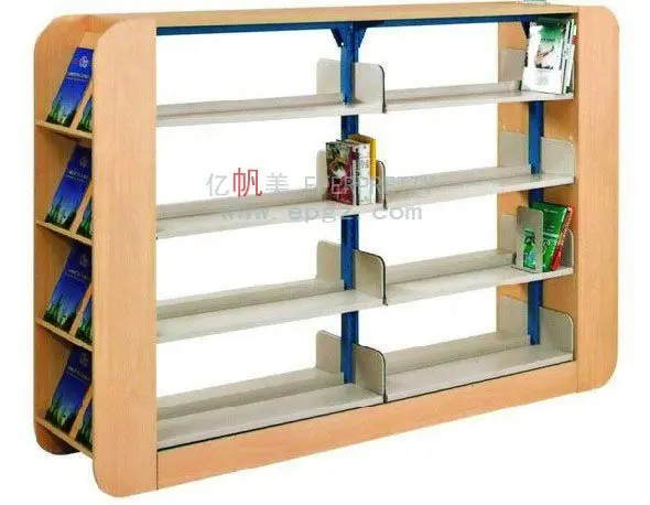 Movable Bookshelf With Lock Modern Metal Magazine Shelves With