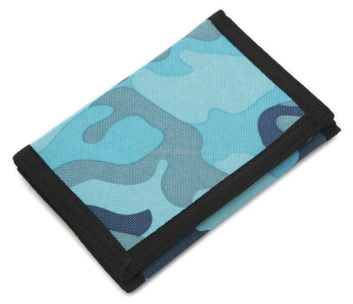 Ballistic Nylon Card Wallet Black Camo Nylon