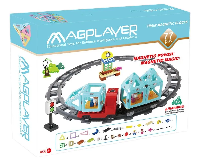 77 Stücke Großhandel Magnet Gebäude Fliesen Magnetische Magnetische Figuren 4 Set Spielzeug,Magnetische Fliesen