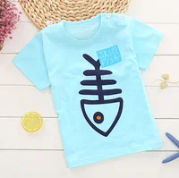 

A 2019 children's wear cartoon dot animal letter cotton girls boys wholesale kids t shirts