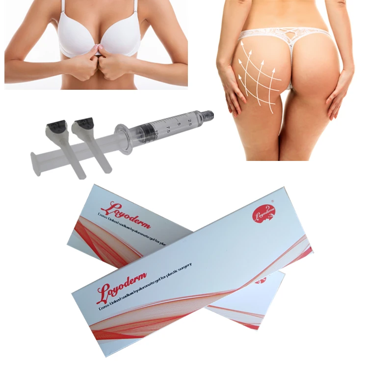 

cross linked hyaluronic acid injection for buttocks breast, Transparent