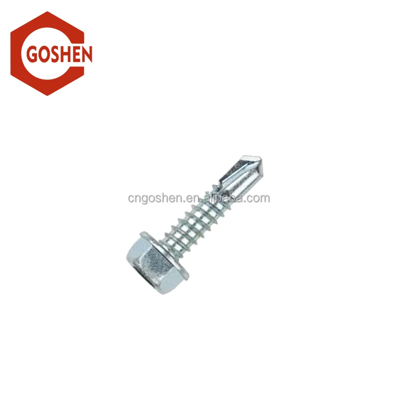 
Metric stainless steel Slotted hex head self-drilling screws 