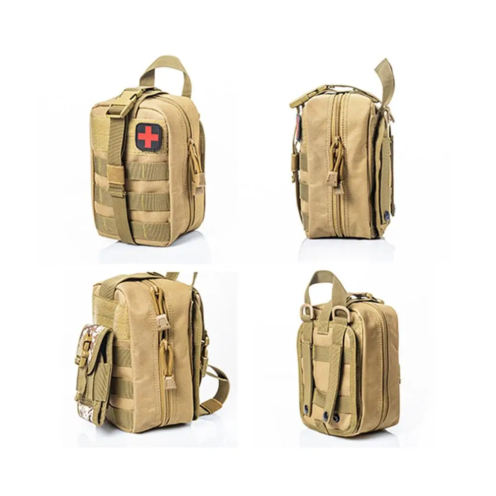 

600D Nylon Outdoor Tactical Medical Bag Travel First Aid Kit Multifunctional Pack Camping Climbing Bag Emergency Case Survival