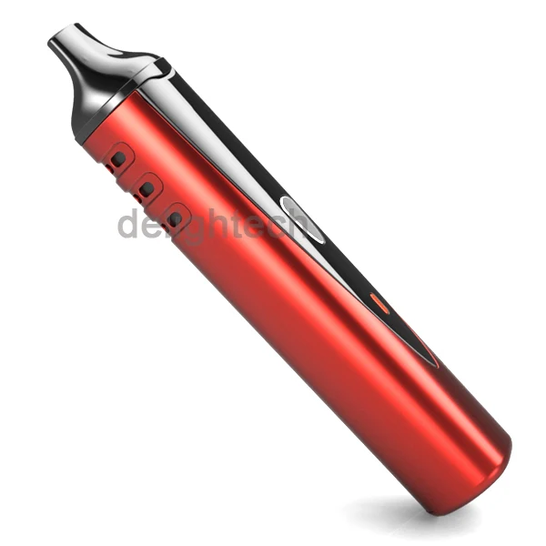 

Mini vapor pen e cig titan 1 Herbal vaporizer for dry herb, Wine red;rubber black