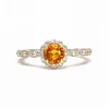 nature yellow sapphire ring jewelry USA 18k solid gold jewellery manufacturer