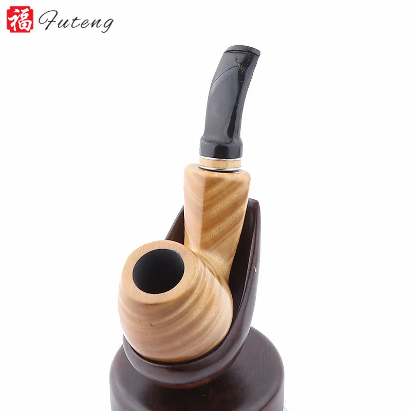 

Futeng Factory price gift wooden smoking Pipe dry herb tobacco pipe, As picture