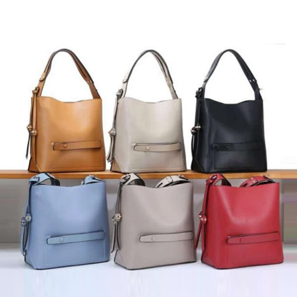 

E3239 China suppliers wholesale pu leather women handbag fashion bucket bag