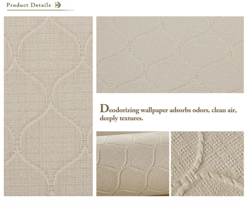 Geometrical Design Deodorizing Functional Wallpapers PVC Wallpaper