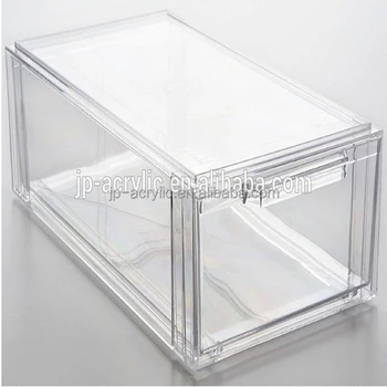 Stackable Clear acrylic shoe box 