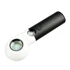 High Power Dual Lenses 10X 30X Plastic Hand Holding Magnifier With LED Light