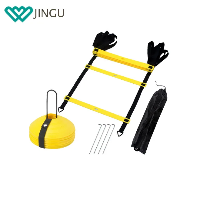 
Sports Speed Training Agility Ladder With Cones And Free Carrying Bag 