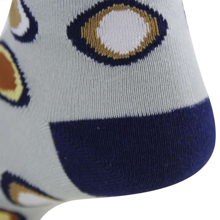 Fancy private label custom cotton dress man sock