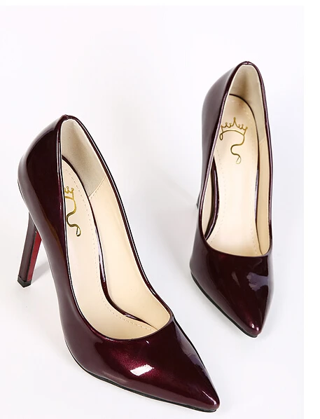 black and burgundy heels