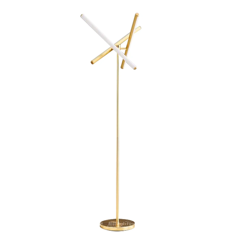 standing gold lamp