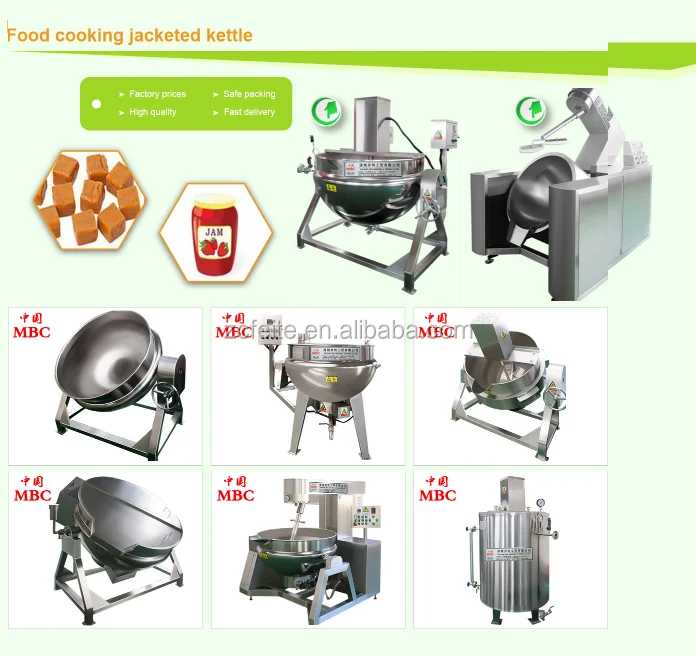 200 Liter Steam Jacketed Cooking Kettle With Agitator .png