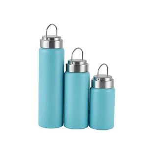 Image of wide mouth 2019 stainless steel double walled insulated water bottle