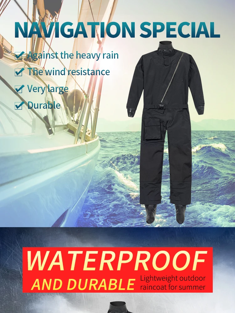 Waterproof Clothes Sailing Dry Suit 3 Layer Soft Wetsuit High Quality ...