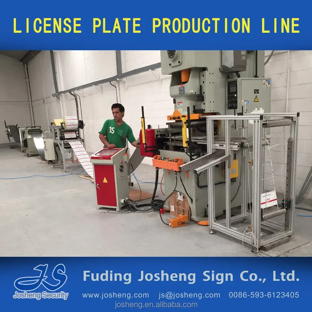 
license plates making assembly line / Number plates making assembly line 