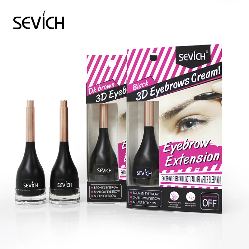 Beauty Eyebrow Best 3D Fiber  Black Gel Wholesale Natural Fiber Brow Extensions