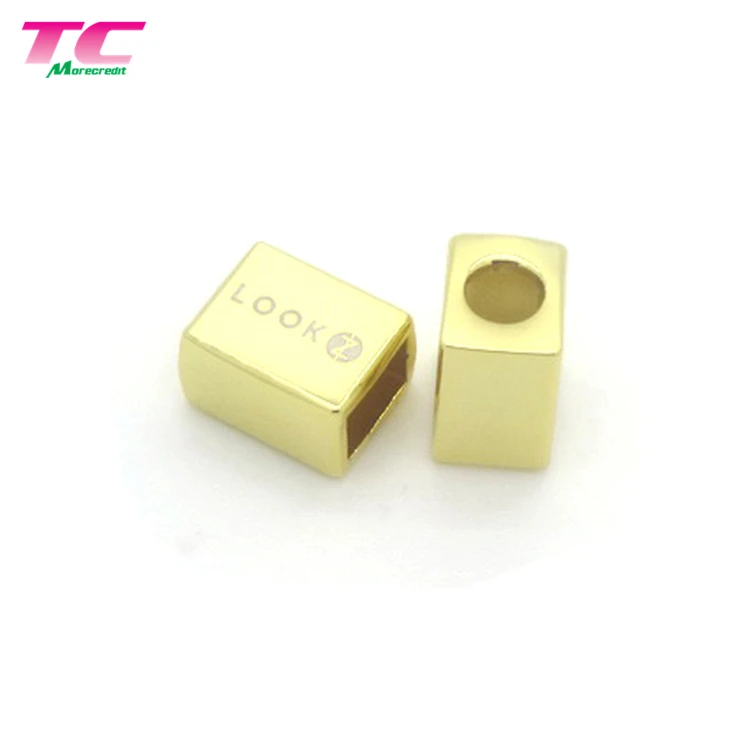 

Top-Picked Swimwear Metal Bead Cord Stopper Gold Metal Bead Work For Sportswear