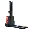 1.2 ton mono mast electric stacker working in container