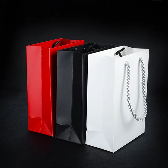 促销花式中国女装 thecut 红色艺术纸包装礼品袋包装