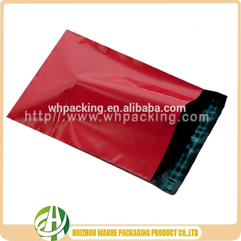 Red Color Customized Design Mailers Envelopes Shipping Poly Self ...