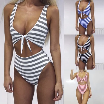 tie knot one piece swimsuit