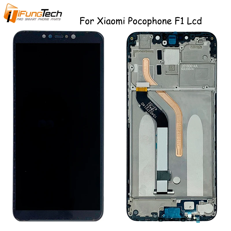 

Original New For Xiaomi Pocophone F1 LCD Display Touch Screen Digitizer Assembly With Frame For Xiaomi Pocophone F1 LCD Screen, Black