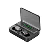 F9 TWS Bluetooth Earphones V5.0 Wireless Headphone HIFI Earbuds Stereo Bass headset With MIC 1500mAh Rechargeable mobile phone