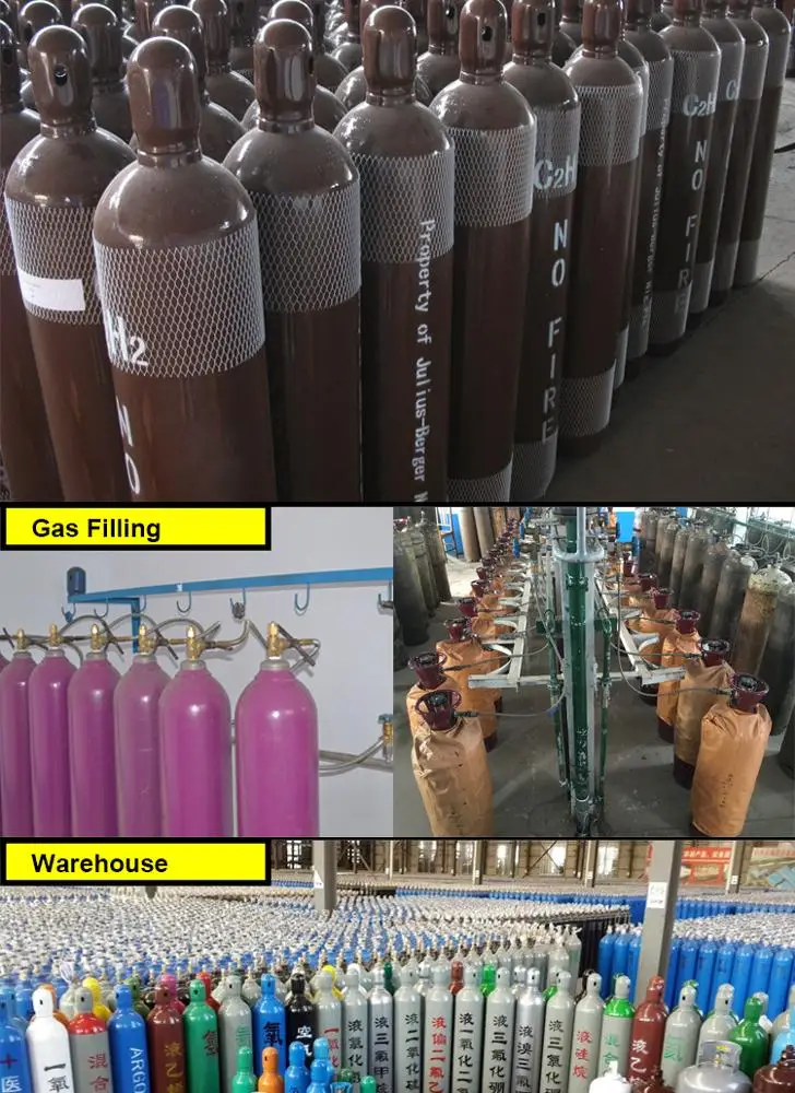 Low Pressure 40l Welding Gas Cylinder Acetylene Gas Cylinder For Sale