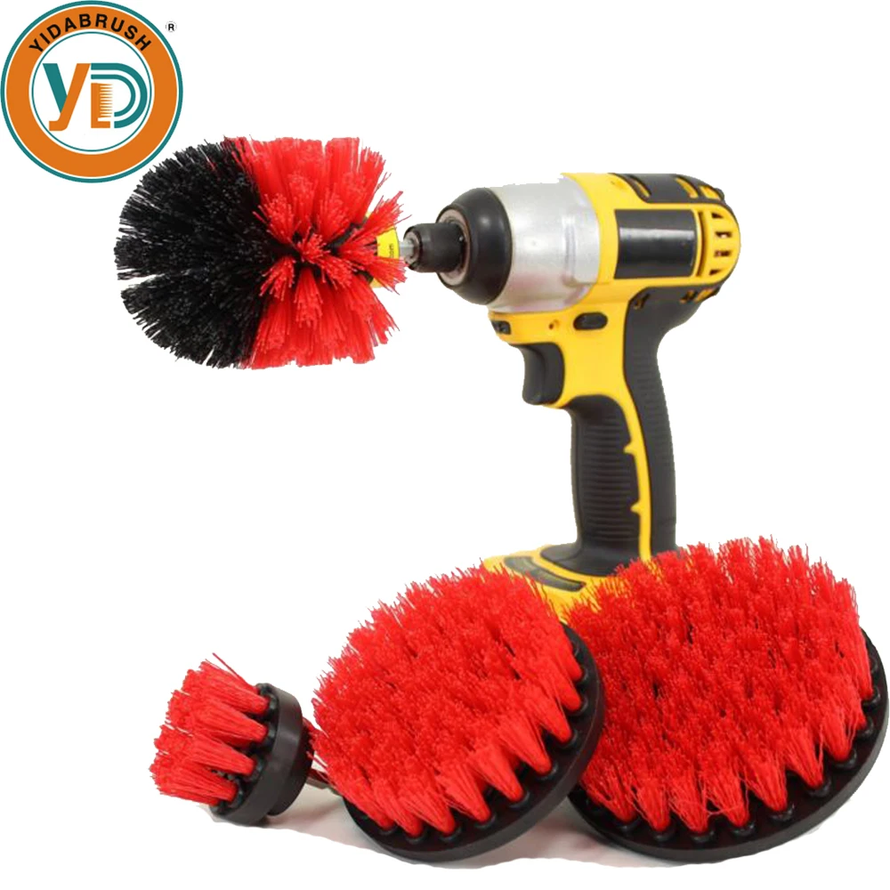 Drill Brush With 6" And 12" Long Extension Shaft/power Scrubbing Brush